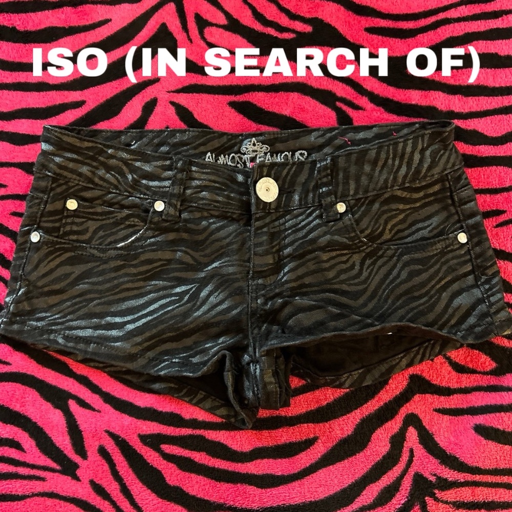 Black small shorts (size 3-5)!!